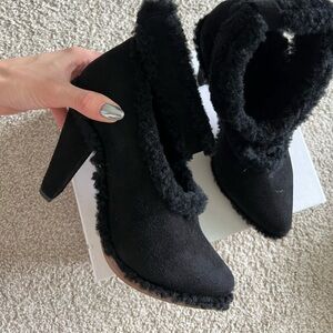 Chloe original black boots, suede.